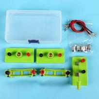 DIY Electric Circuit Science Toy for Kids Hands-On Basic Circuit Electricity Learning Kit Physics Experiment Toys for Children green