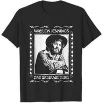 Retro Waylon Jennings Singer Shirt Unisex T-Shirt, Gift For Country Music Fan Unisex T-Shirt L gray