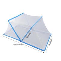 Mosquito Net Tent Foldable Portable Ventilate   Bedroom Net Tent for Baby Kids Students white