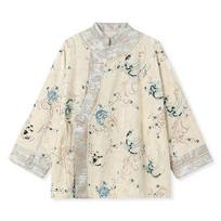 Spring fashion embroidered sequined stand-up collar jacket women's new Chinese high-end temperament top P S abrikosas