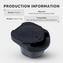 Daugkartinio naudojimo kavos kapsulių adapteris Laikiklis Espresso Original Line kapsulėms Suderinamas su Dolce Gusto Edg 466