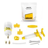 Bicycle Hydraulic Brake Bleed kit for TEKTRO Series Brake System Mineral Oil Brake Funnel Set MTB Road Bike Repair Tool EZMTB Bag for TEKTRO white