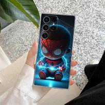 Cute Marvel Baby Groot Rocket Transparent Case For Samsung Galaxy S26 S25 Ultra S24 S22 S26 Plus S20 S23 S21 S25 FE Clear Cover Galaxy S21+ 5G gray