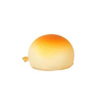 Realistic Golden Bun Squeeze Toy PU Slow-Rising Fidget Food-Themed Design Soft Stress Reliever for Kids Adults Novelty Gift for Anxiety Relief 4cm beige