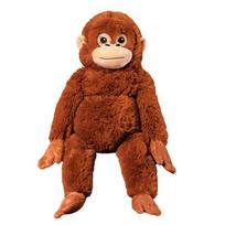 Orangutano lėlės pagalvė Gražus animacinis filmas ilgarankė beždžionė, pliušinis, minkštas kompanionas, raminantis žaislas, įdarytas gyvūnas, lėlė vaikams pliušinis žaislas gimtadienio dovana brown