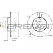 Stabdžių diskas BREMSI CD6151V