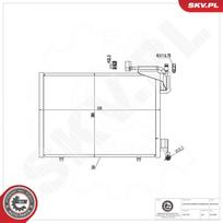 Oro kondicionieriaus kondensatorius ESEN SKV 86SKV508