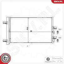 Oro kondicionieriaus kondensatorius ESEN SKV 86SKV588