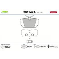 Diskinių stabdžių kaladėlių komplektas VALEO 301142A