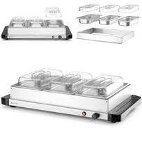 Electric warmer, hot plate for food, 3x GN 1/3, 400 W