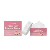 Peach Face Hair Removal Cream Painless Upper Lip Forehead Underarm Hairs Clear Pore Shrink Nourish Sooth Facial Depilatory Cream white