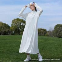 Sunscreen clothes long sleeves long thin women's outer wear sunscreen full body clothes battery car summer sunscreen jacket UV protection L80-120 gray
