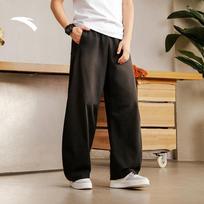 Anta Kyrie Irving Series Men's Washed Retro Straight-Leg Pants 3XL black