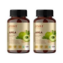 Jiva Amla Tablets 500mg 240 Tablets | Herbs Used, Rich In Vitamin C | Rich In Antioxidants | Improves Digestion | Enhances Vision - 120 Tablet (Pa