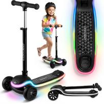 Ricokids Leddi Trijų ratų balansinis LED paspirtukas vaikams juoda