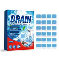 JUE-FISH sink dredging cleaning tablets effervescent dissolving multi-scene use to purify odor and mild pipe cleaning tablets 24pcs
