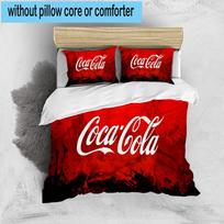 3PCS Coca Abstract Art Bedding Set,Including 1pc Duvet Cover And 2pcs Pillowcases Perfect for Bedroom, Dormitory, Fan Christmas gift 135cm*200cm