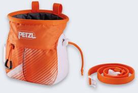 Magnezijos maišelis Petzl, oranžinis/baltas