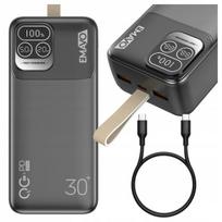 Atsarginis maitinimo šaltinis ("Power Bank") Išorinė baterija 30000 mAh su USB-C PD 20 W QC 22,5 W, Išorinė baterija 30000 mAh su USB-C PD 20 W QC 22,5 W