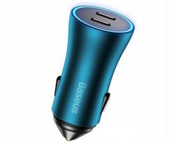 Automobilinis įkroviklis 154W 9in1 USB-C USB-A su 12V lizdais ir LED kabeliu 1 m, Automobilinis įkroviklis 154W 9in1 USB-C USB-A su 12V lizdais ir LED kabeliu 1 m
