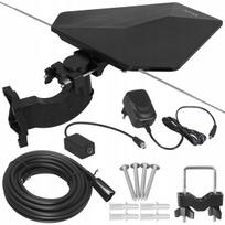 Lauko panelinė antena antžeminei TV, UHF/VHF/FM, DVB-T2, 4K, LTE, Lauko panelinė antena antžeminei TV, UHF/VHF/FM, DVB-T2, 4K, LTE