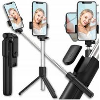 Asmenukių lazda ("Selfie sticks") Asmenukių lazda telefonui su Bluetooth nuotoliniu valdymu, trikojis, ilgis 1 m, Asmenukių lazda telefonui su Bluetooth nuotoliniu valdymu, trikojis, ilgis 1 m