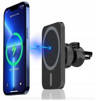 Automobilinis laikiklis su belaidžiu įkrovikliu magnetinis 15W Qi telefonui, Automobilinis laikiklis su belaidžiu įkrovikliu magnetinis 15W Qi telefonui