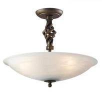 Elstead Lighting lubinis šviestuvas Pembroke, juodas/auksinis