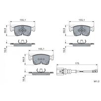 Diskinių stabdžių kaladėlių komplektas BOSCH 0 986 460 321