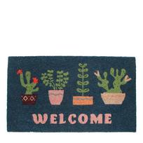 Iš kokoso pluošto grindų kilimėlis 73x43 cm Welcome Plants – Rex London
