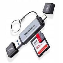 USB 3.0 ir USB-C atminties kortelių skaitytuvas MicroSD TF 5Gb/s iki 2 TB, USB 3.0 ir USB-C atminties kortelių skaitytuvas MicroSD TF 5Gb/s iki 2 TB