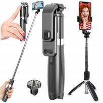 Asmenukių lazda ("Selfie sticks") Asmenukių lazda telefonui su Bluetooth nuotoliniu valdymu, trikojis, ilgis 102 cm, Asmenukių lazda telefonui su Bluetooth nuotoliniu valdymu, trikojis, ilgis 102 cm