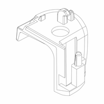 Stogo skersiniai galinis dangtelis THULE WingBar Edge 958 left