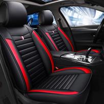 Automobilio sėdynės užvalkalas priekinė / galinė automobilio pagalvėlė moterims, nejudanti Universali Pu odos juoda/raudona neslystanti, skirta Seat Ibiza X1 Blue Front 1pcs gray