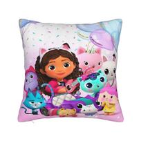 Decorative Pillow Covers G-Gabbys Girl Dollhouse Merch Chair  Pillow Case Cover Zippered Multi Size 12x12Inch black