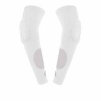 Volleyball Arm Guard Thickened -Collision Sleeve, Elastic Non- Sports Arm Support, Finger Elbow Wrist Protector for Training & Exams One Size white