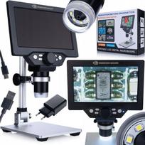 Skaitmeninis mikroskopas su LCD ekranu, 1200x, 12 MP, LED, USB, Skaitmeninis mikroskopas su LCD ekranu, 1200x, 12 MP, LED, USB