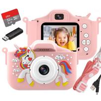 Skaitmeninis fotoaparatas Vaikiškas skaitmeninis fotoaparatas su dviguba kamera ir asmenukių funkcija, 32GB, Vaikiškas skaitmeninis fotoaparatas su dviguba kamera ir asmenukių funkcija, 32GB