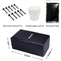 Painless wax bean nose and ear hair removal wax immersion pot set, suitable for male and female hair removal bean nose cleaning white
