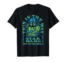 Star Wars: The Mandalorian Baby Yoda Mystic Retro Portrait T-Shirt_ S black