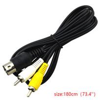 AV kabelis Garso ir vaizdo kabelis RCA laidas SEGA Mega Drive 1 For Genesis 1 1,8 metro black
