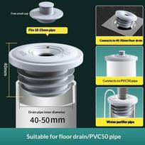 Bathroom Sewer Seal Ring Anti-Odor Leak-Proof Kitchen Sink Sewer Pipe Plug Washing Machine Floor Drain Connector Stopper 1Pc