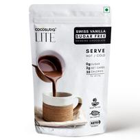 Cocosutra Sugar-Free Swiss Vanilla Drinking Chocolate (200g) | Hot or Cold | Keto & Vegan | 10 Cups white