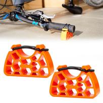 Bike Handlebar Bracket Multifunctional Mtb Maintenance Handlebar Stand Bicycle Handlebar Clip-on Stabilizer Cycling Accessory oranžinė