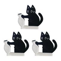 3/4/5/6Pcs Cat Whiskers Holder Refrigerator Magnet Cats Hair Miniature Vase Collector Container Pet Memorial Keepsake Decoration 3pcs white