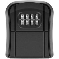Metal Key Lock Box Wall Mounted Key Keeper Combination Outdoor Waterproof 4 Digits Passwords Security Lock Storage Secret Safe black