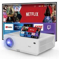 Projektorius LED projektorius su „Android“, „Wi-Fi“, „Full HD“, 4K palaikymas ir „Bluetooth“, LED projektorius su „Android“, „Wi-Fi“, „Full HD“, 4K palaikymas ir „Bluetooth“