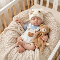 Lifelike Q Bomb Stretchable Rebirth Dolls LOULOU Soft Solid Silicone Simulation Doll Realistic Painting Skin Reborn Baby Doll for Kids Christmas Gifts boy doll gray