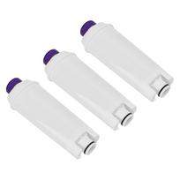 3pcs Coffee Machine Water Filter Replacement ABS for DeLonghi DLSC002 Coffee Maker white