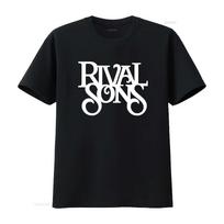 RIVAL SONS Band T SHIRT Available in All Sizes S XXL Classic Black White Colours Stretched gra L black